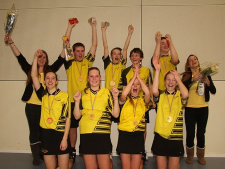 Conventus Korfbal B1 verslaat Albatros in strijd om het kampioenschap